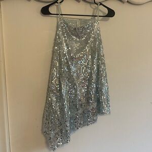 Sequin Halter Tank - Anthropologie